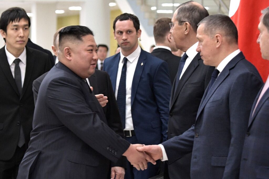 North Korea leader Kim Jong-un in Russia in 2019.