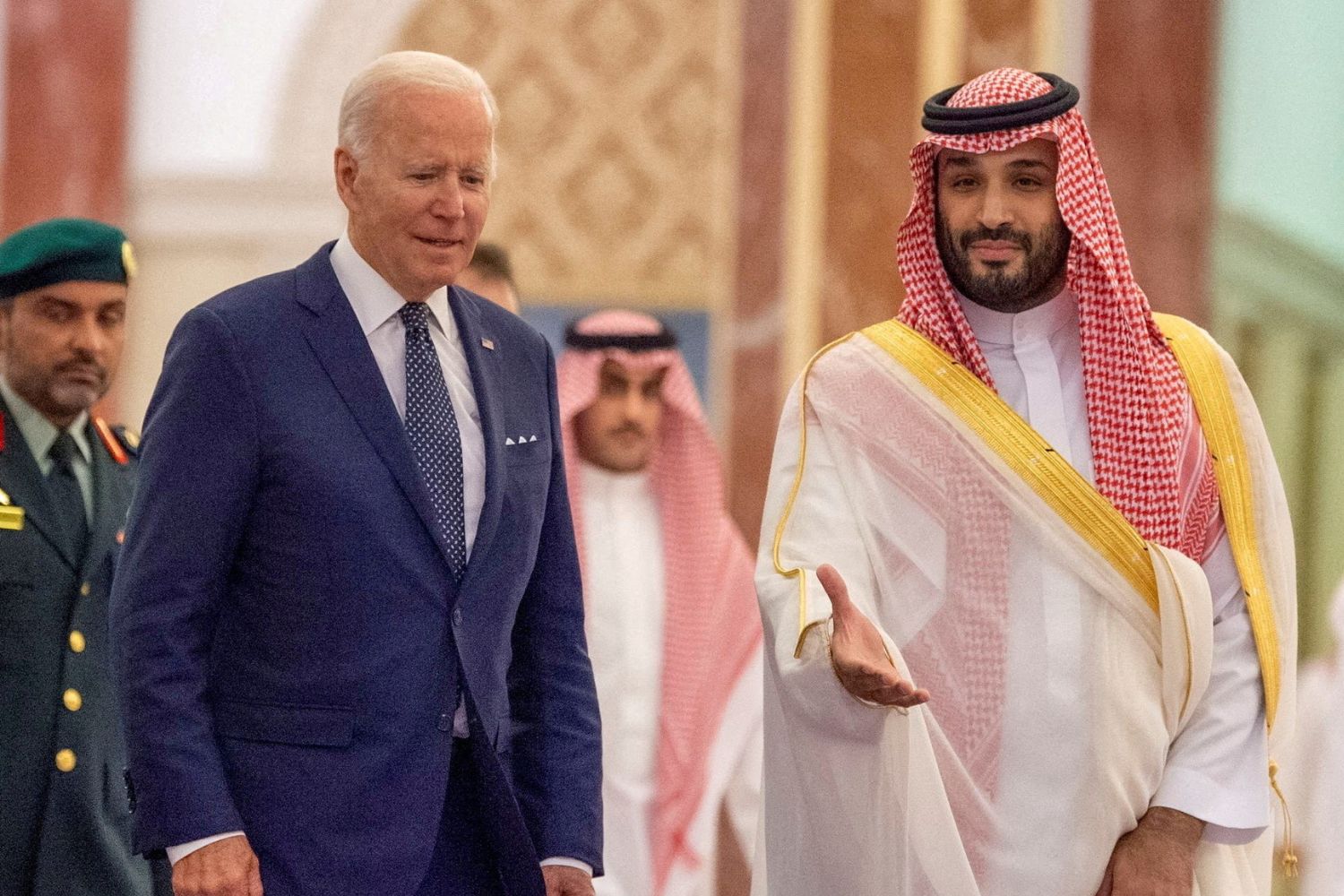 Joe Biden and Mohamad bin Salman