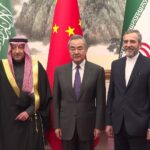 Saudi Arabia and Iran, who have agreed to normalise ties, said they are committed to the deal brokered by China earlier this year. Chinese Foreign Minister Wang Yi met with Saudi's vice foreign minister and Iran's deputy foreign minister on Friday in Beijing. The meeting was held to discuss progress on the agreement reached in March.