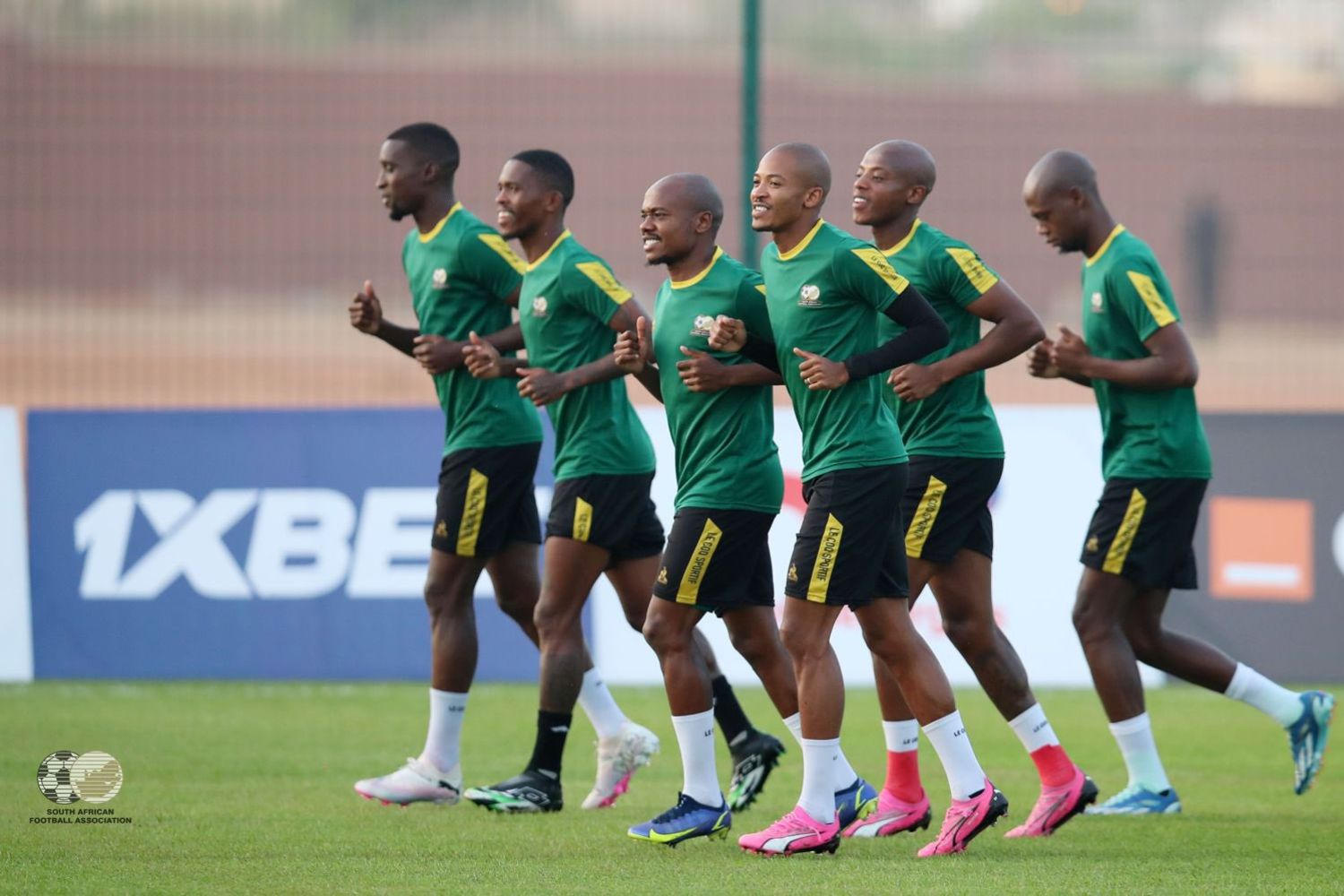 Bafana in training