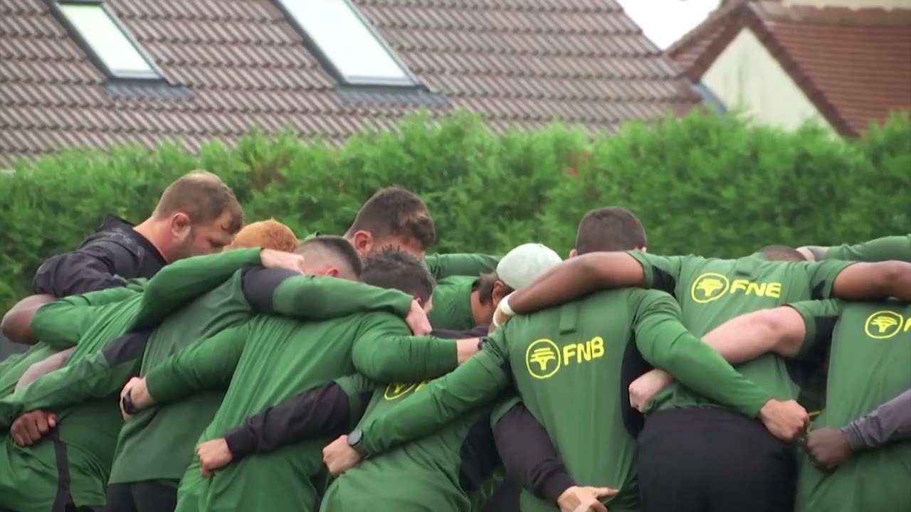 Reuters: All Blacks and Springboks training ahead of Rugby World Cup Final.