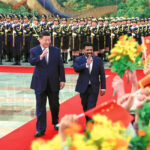 President Xi Jinping hosts a welcoming ceremony for visiting Sri Lankan President Anura Kumara Dissanayake before their talks at the Great Hall of the People in Beijing on Wednesday.